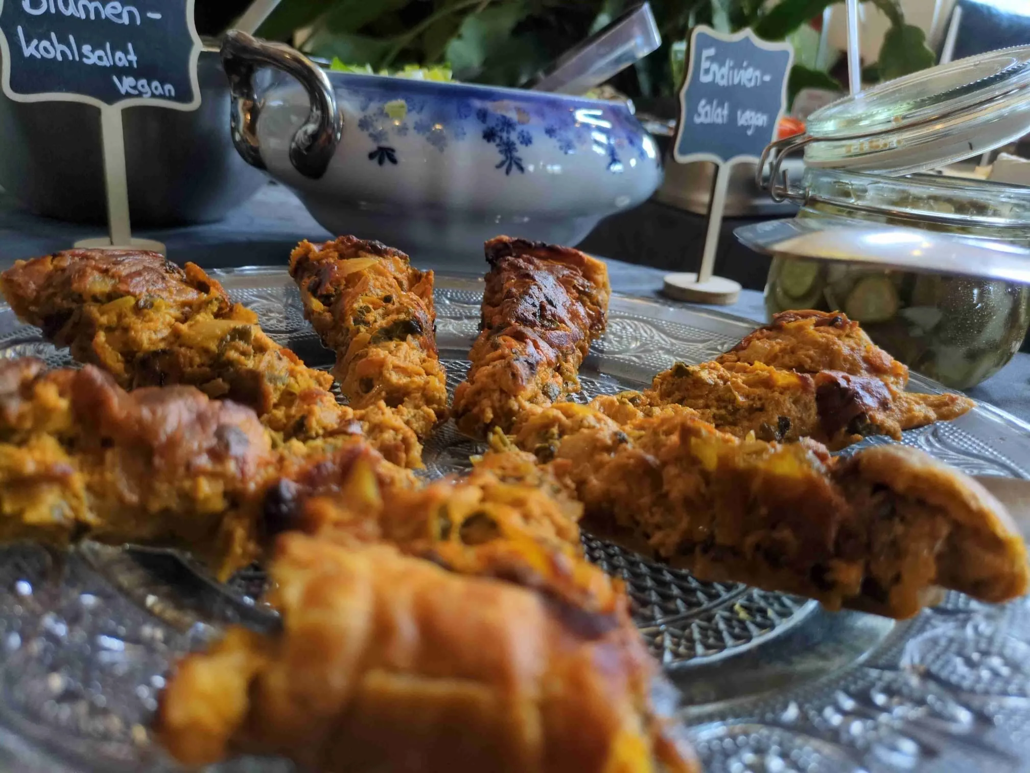 Fetacreme mit Kichererbsen am Buffet
